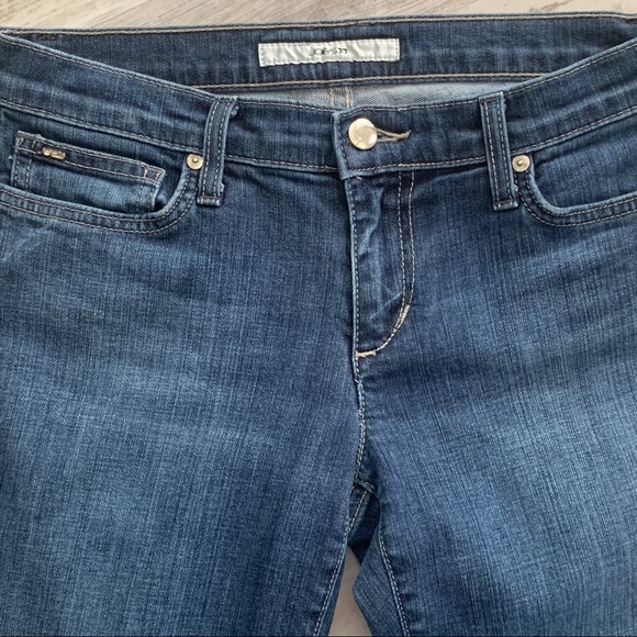 Joe's Jeans Socialite Kicker Kennedy Wash Blue Stretch Capri Jeans - Picture 6 of 7